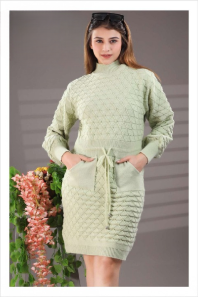 GIRLS WOOLLEN LONG TOP