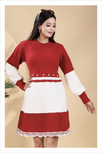 GIRLS WOOLLEN LONG TOP