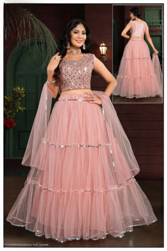 FANCY GOWN CROP STYLE