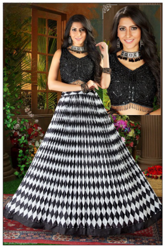 FANCY GOWN CROP STYLE