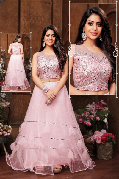 FANCY GOWN CROP STYLE