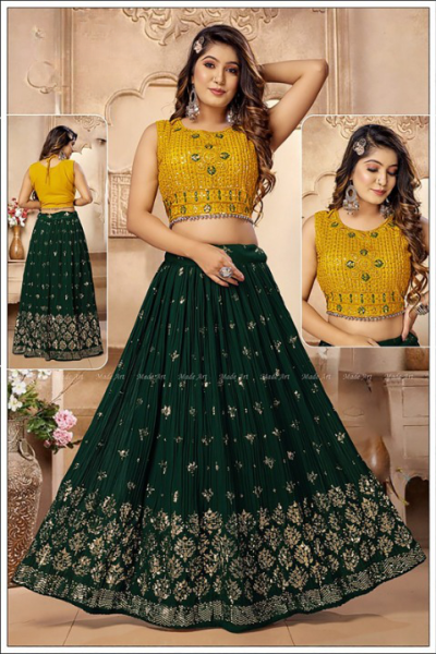 FANCY GOWN CROP STYLE