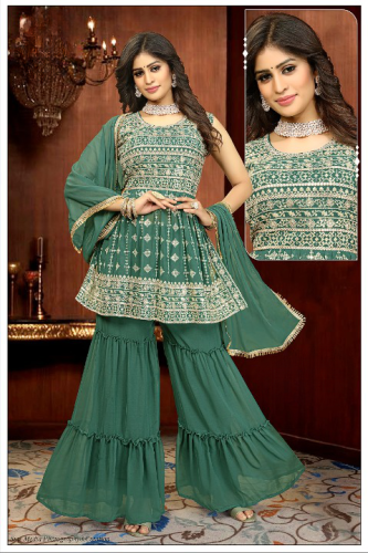 FANCY GOWN SHARARA STYLE