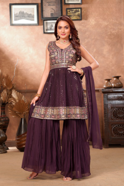 FANCY GOWN SHARARA STYLE