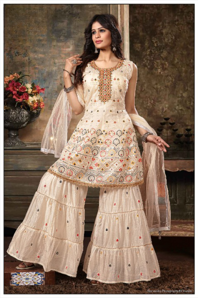 FANCY GOWN SHARARA STYLE