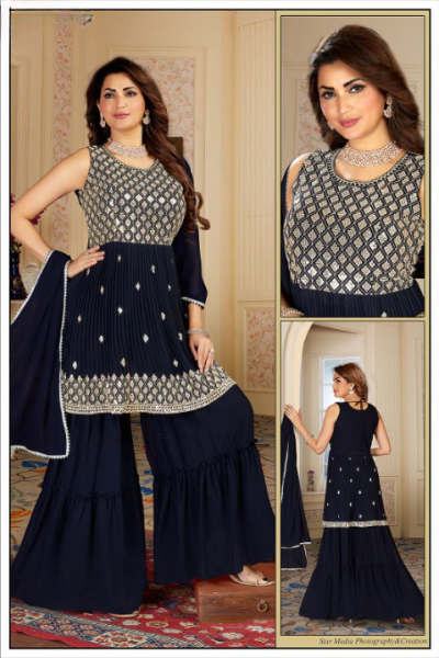 FANCY GOWN SHARARA STYLE