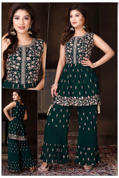 FANCY GOWN SHARARA STYLE