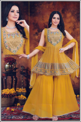 FANCY GOWN SHARARA STYLE