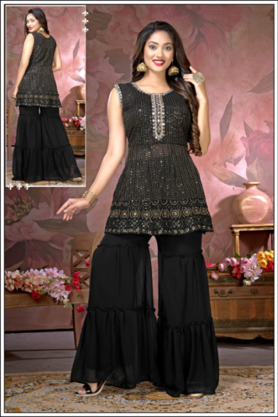 FANCY GOWN SHARARA STYLE