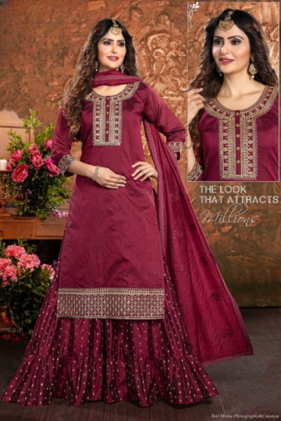 FANCY GOWN GHAGRI STYLE