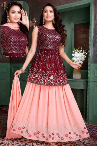 FANCY GOWN GHAGRI STYLE