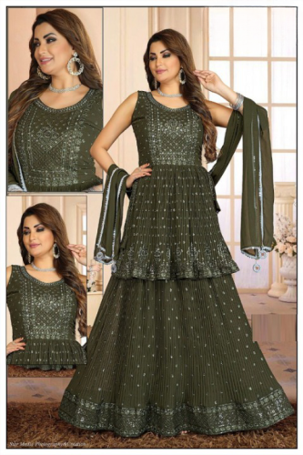FANCY GOWN GHAGRI STYLE