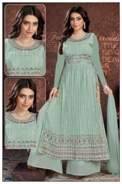 FANCY GOWN PLAZO STYLE