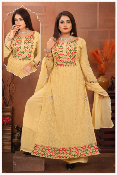 FANCY GOWN PLAZO STYLE