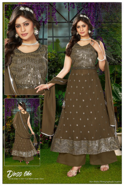 FANCY GOWN PLAZO STYLE