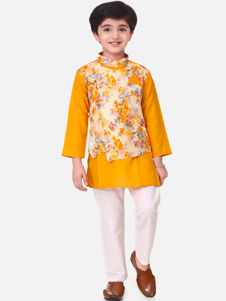 Boys Jacket Kurta Pyjama