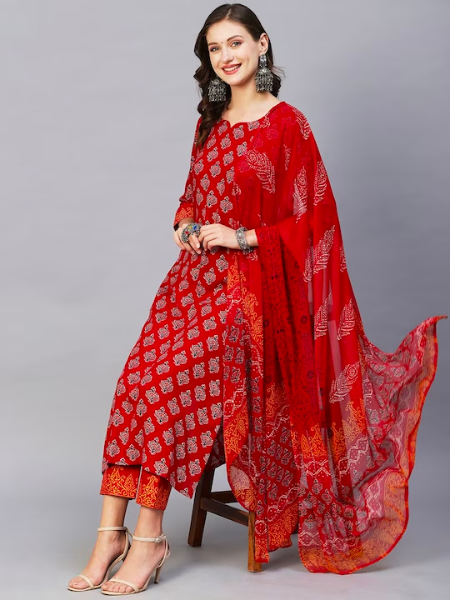 Red Ethenic Suit