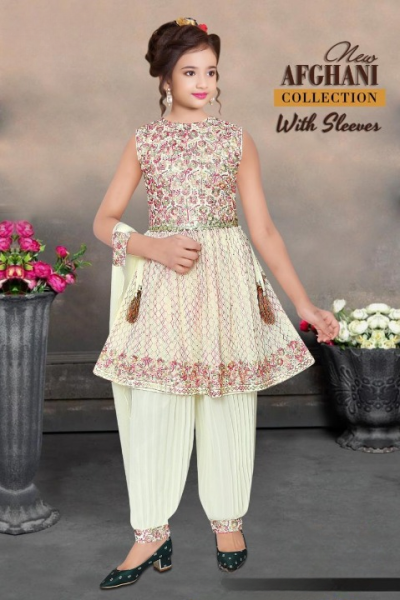 GIRLS AFGHANI DRESS