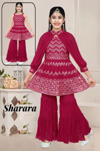 GIRLS SHARARA DRESS